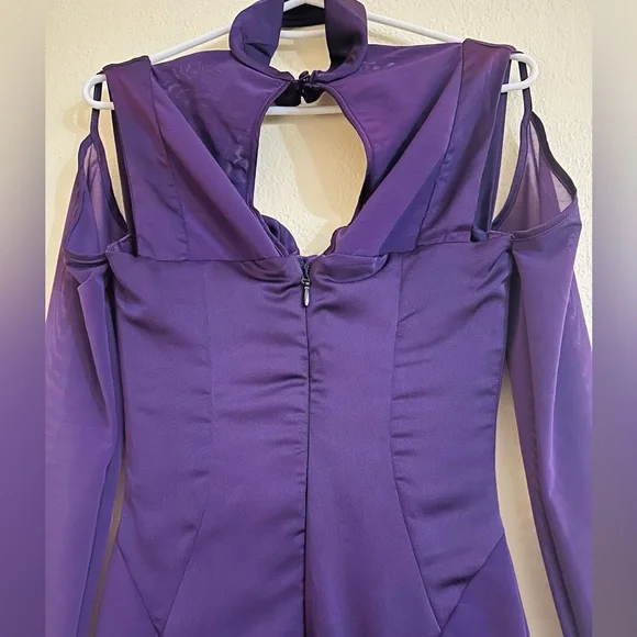 SOLD - HOUSE OF CB Talika Midi Dress in Grape size XS Plus cup D/E New WO Tags - Picture 5 of 8